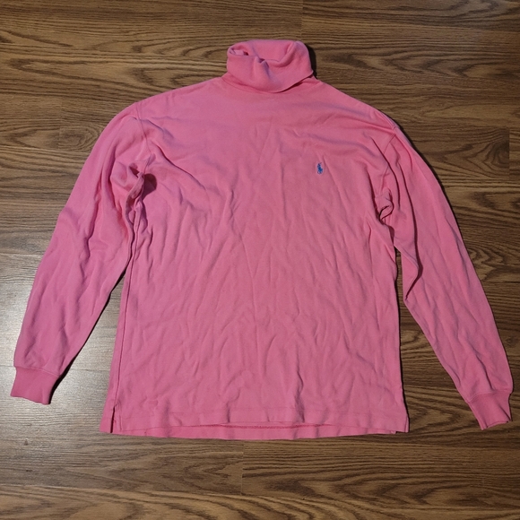 100% Cotton Vintage Pink Ralph Lauren Turtleneck - Picture 1 of 7